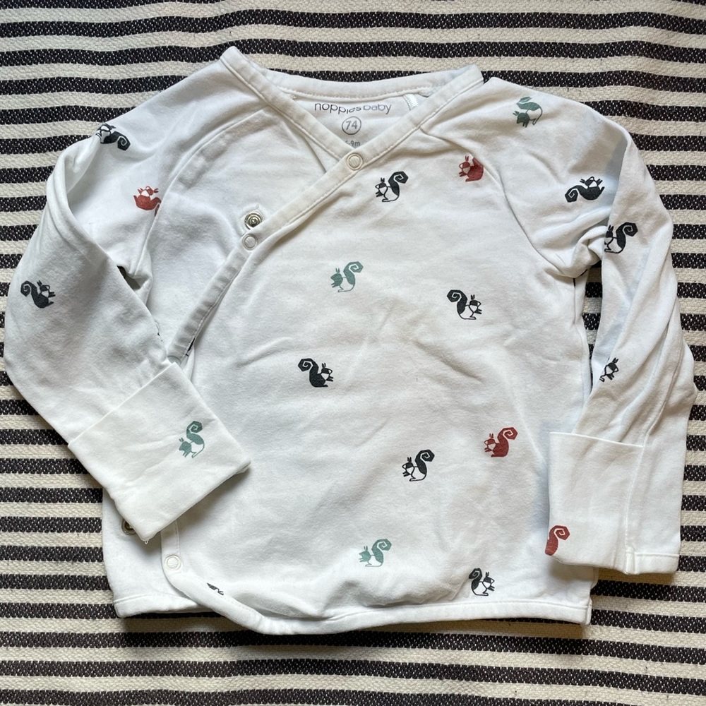 Noppies Squirrel Overlap Long-Sleeve Tee